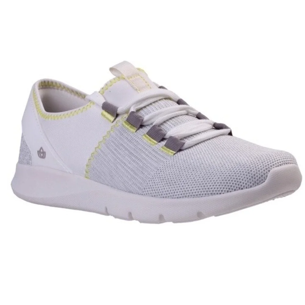 Spenco Kelsey Sneaker Womens 8 Medium White Arch Supportive Shoe Flaw New‎